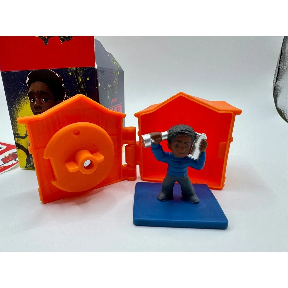 McDonalds‎ Stranger Things Lucas Sinclair Happy Meal Toy 3 Orange Case Stickers